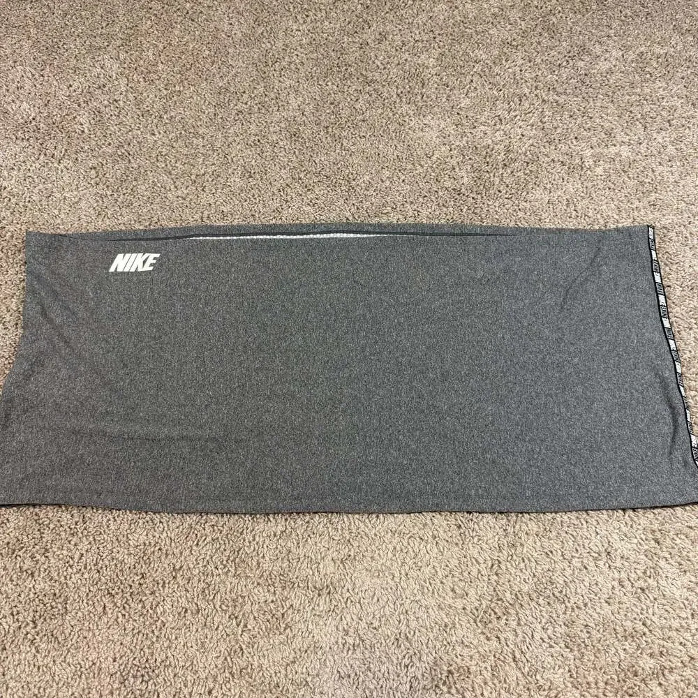 Nike Dri Fit Neck Gaiter Gray One Size Running Face Cover Winter Thermal